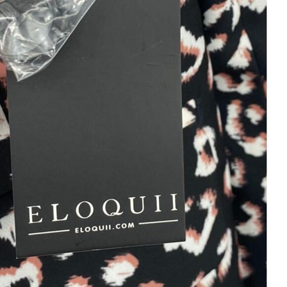 Eloquii Leopard Print Blazer Single Breasted Button White Black NEW Womens 14W - Picture 9 of 10